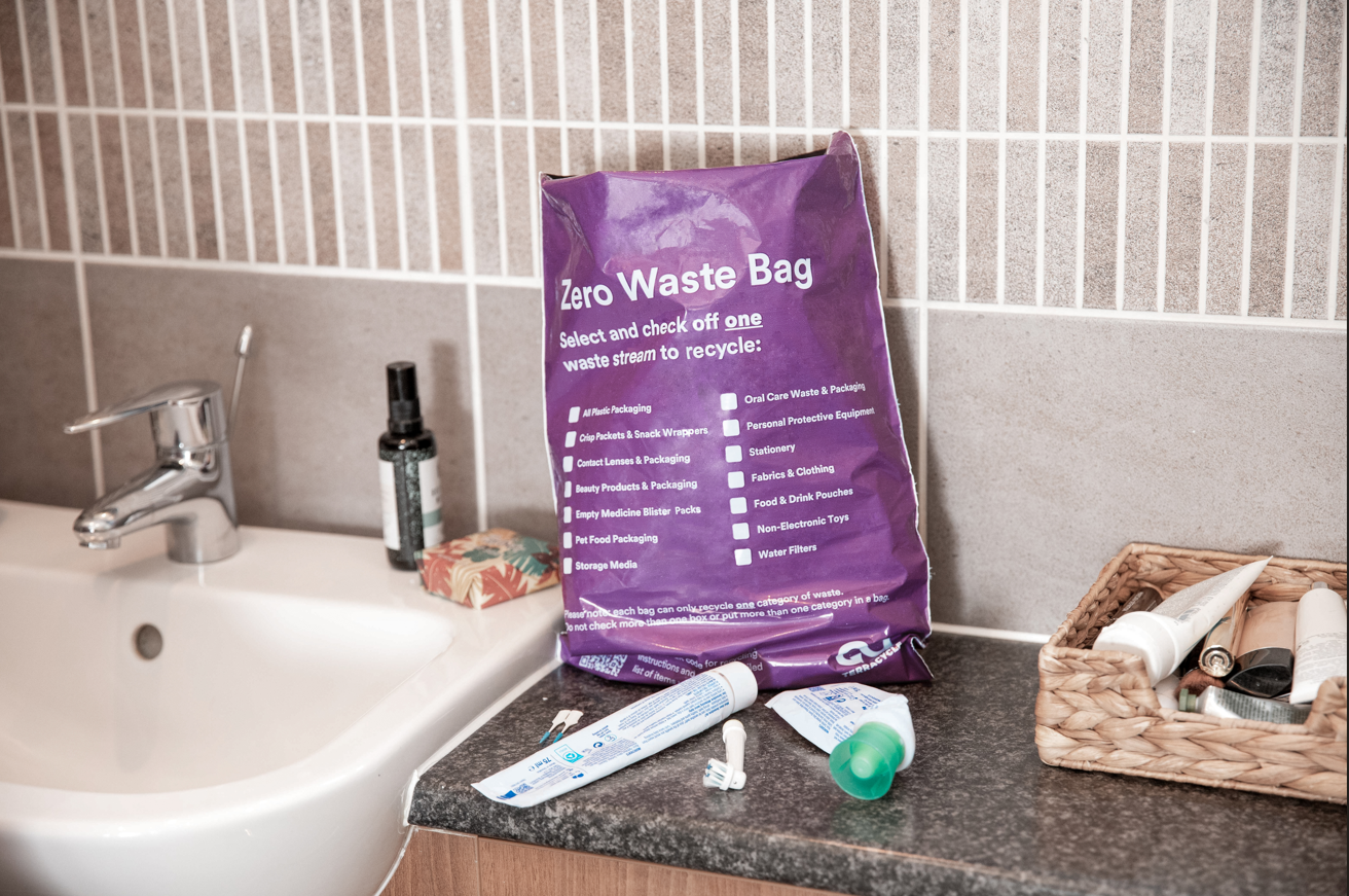 recycle oral care with terracycle  zero waste bag
