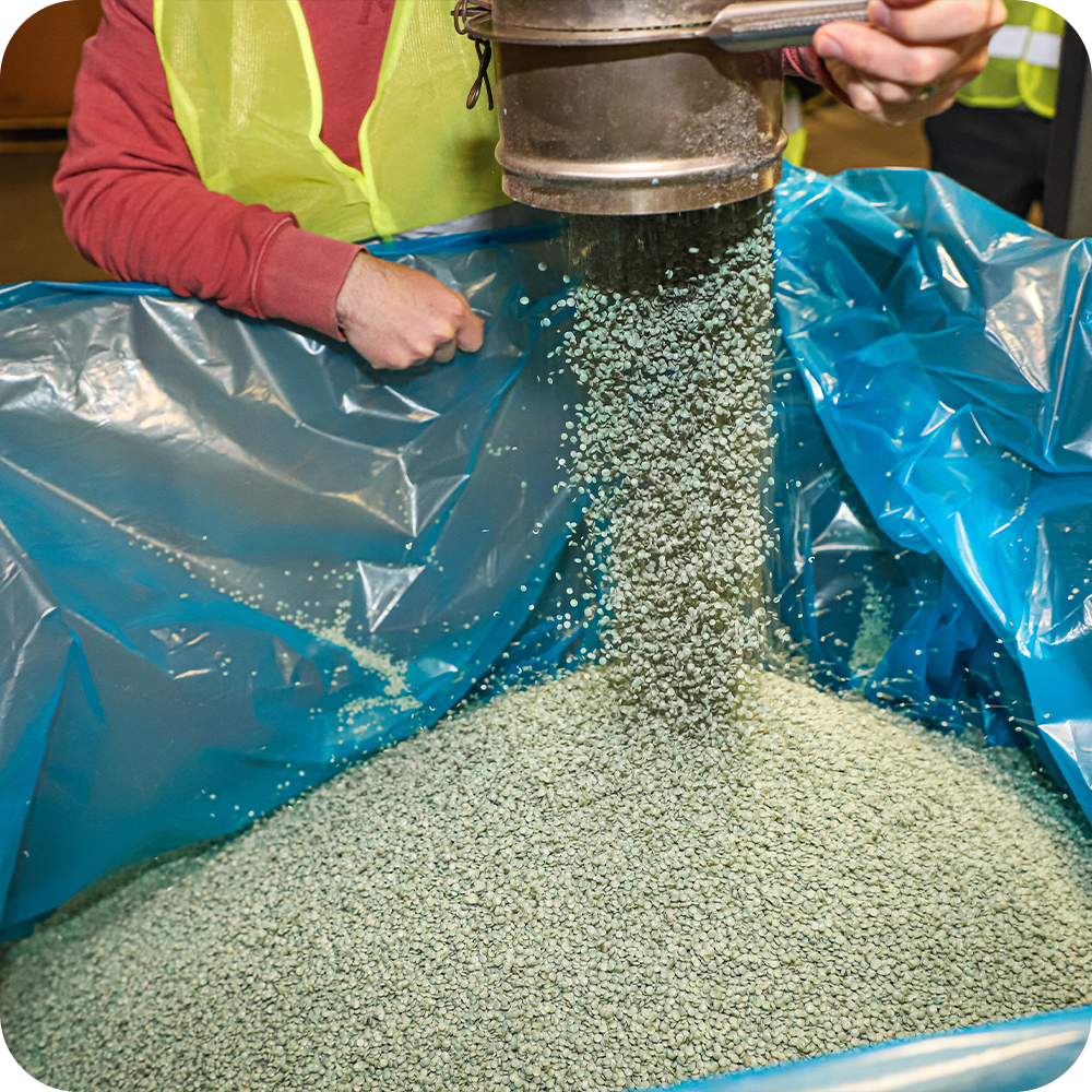 Recycled pellets