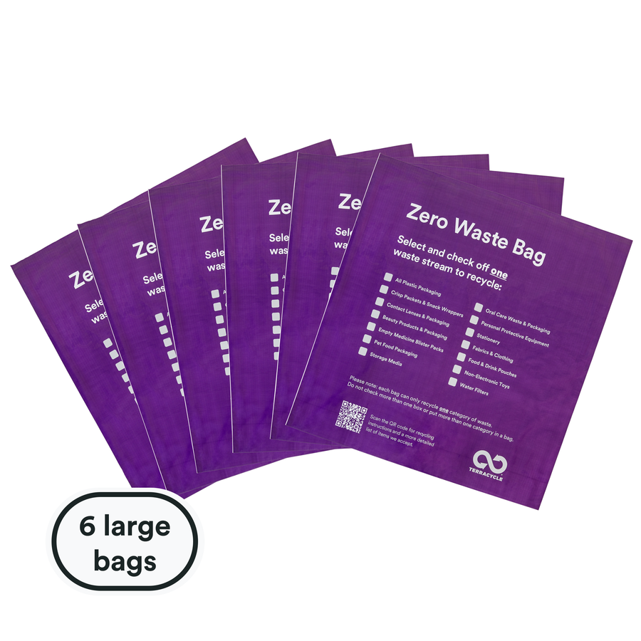 6 large zero waste bags