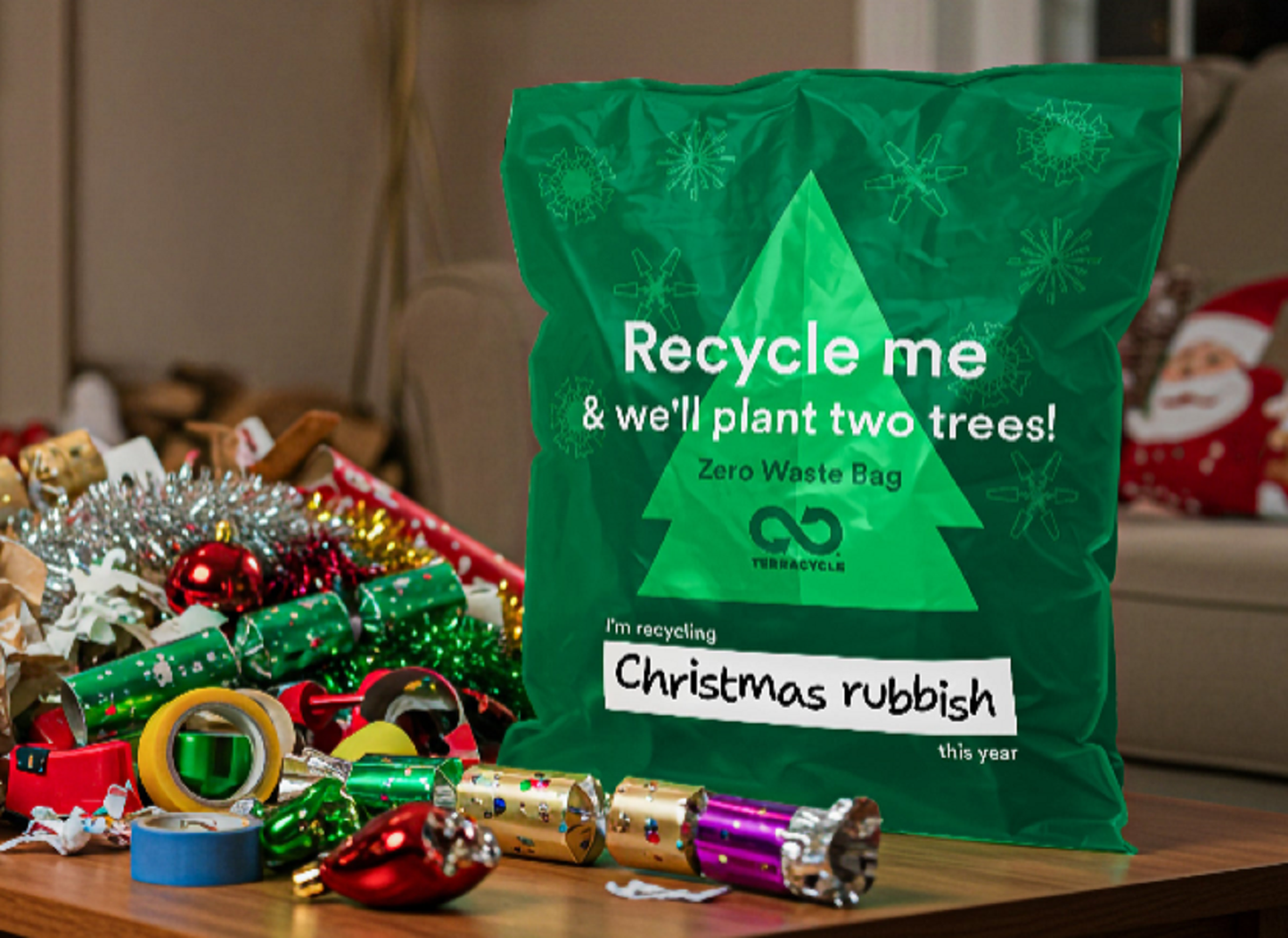 Zero Waste Bag - Medium (Christmas Edition)