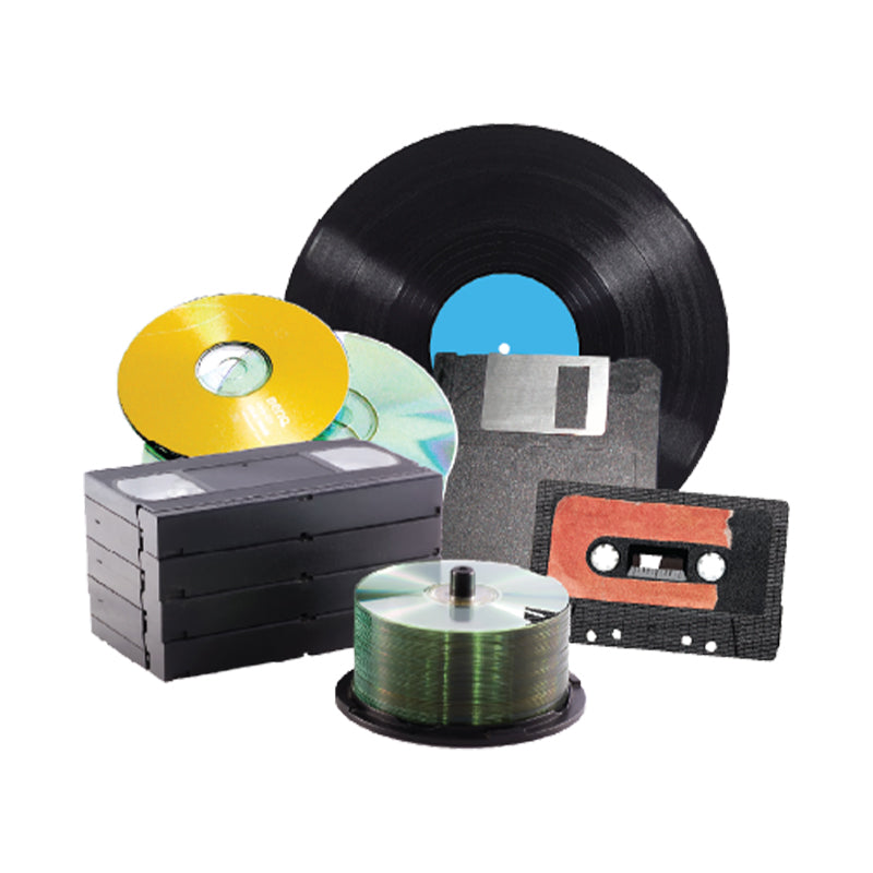 CDs, VHS, Vinyls and other media items