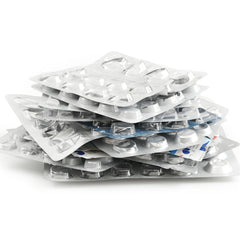 Empty medicine blister packs